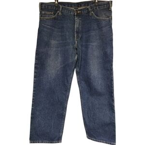 RK Brand Dark Wash Straight Leg Blue Jeans Mens 38x29, 100% Cotton